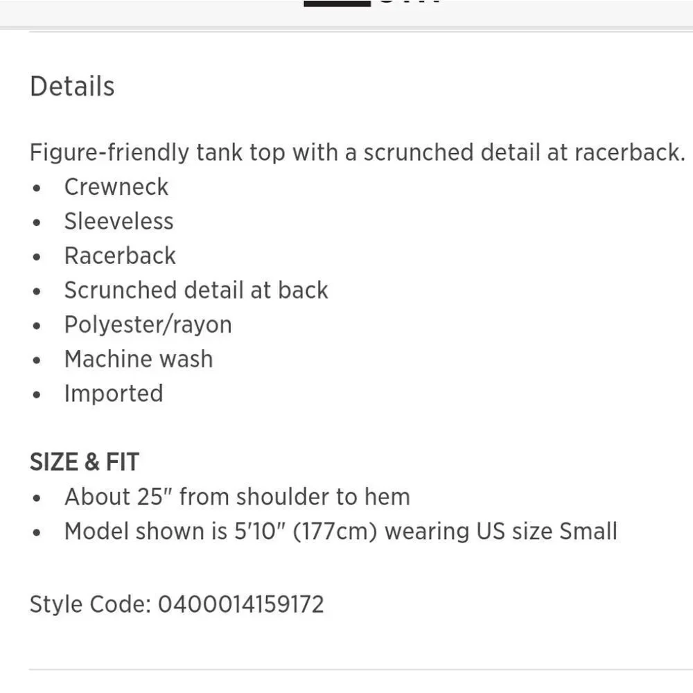 Marica Scrunch Tank Top - Picture 6 of 7